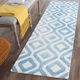 thumbnail image 1 of Safavieh Dip Dye Frigg Distressed Runner Rug, Ivory/Blue, 2'3" x 6', 1 of 7