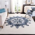 thumbnail image 1 of Safavieh Dip Dye Jasmyn Floral Wool Area Rug, Ivory/Blue, 8' x 10', 1 of 10