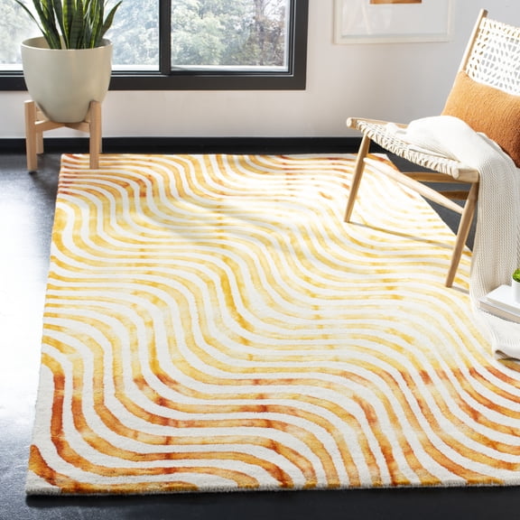 Safavieh Dip Dye Jason Geometric Area Rug, Ivory/Terracotta, 5' x 8'