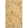 thumbnail image 1 of SAFAVIEH Dip Dye Jessamine Floral Wool Area Rug, Beige/Gold, 5' x 8', 1 of 12