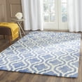 thumbnail image 1 of Safavieh Dip Dye Jolyon Geometric Wool Area Rug, Blue/Ivory, 6' x 9', 1 of 9
