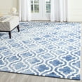 thumbnail image 1 of Safavieh Dip Dye Jolyon Geometric Wool Area Rug, Blue/Ivory, 9' x 12', 1 of 9