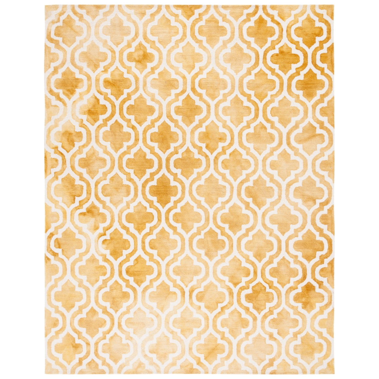 Ivory Watercolor Artistry Handmade Wool 8' x 10' Area Rug