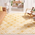 thumbnail image 1 of Safavieh Dip Dye Jolyon Geometric Wool Area Rug, Gold/Ivory, 9' x 12', 1 of 12