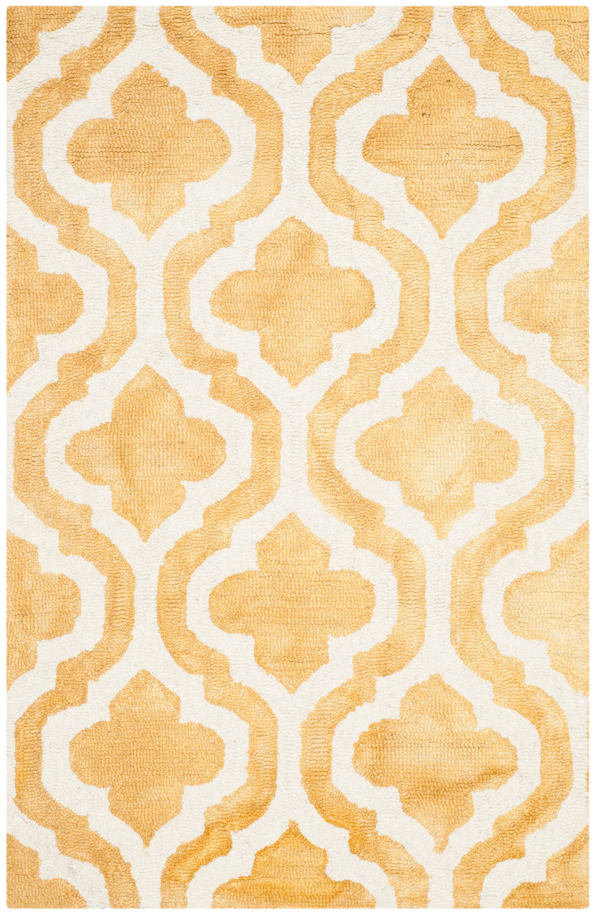 Ivory Elegance Hand-Tufted Wool Rectangular Rug