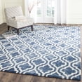 thumbnail image 1 of Safavieh Dip Dye Jolyon Geometric Wool Area Rug, Navy/Ivory, 7' x 7' Square, 1 of 9
