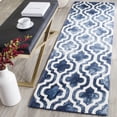 thumbnail image 1 of Safavieh Dip Dye Jolyon Geometric Wool Runner Rug, Navy/Ivory, 2'3" x 8', 1 of 9