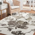 thumbnail image 1 of Safavieh Dip Dye Kayla Distressed Wool Area Rug, Ivory/Charcoal, 5' x 8', 1 of 11