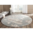 thumbnail image 1 of Safavieh Dip Dye Kayla Distressed Wool Area Rug, Gray/Beige, 7' x 7' Round, 1 of 7