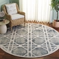 thumbnail image 1 of Safavieh Dip Dye Kuzman Geometric Wool Area Rug, Ivory/Gray, 7' x 7' Round, 1 of 7