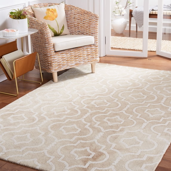 Safavieh Dip Dye Lairos Distressed Wool Area Rug, Beige/Ivory, 2' x 3'