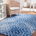 thumbnail image 1 of Safavieh Dip Dye Lairos Distressed Wool Area Rug, Blue/Ivory, 5' x 8', 1 of 12