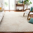thumbnail image 1 of Safavieh Dip Dye Lairos Distressed Wool Area Rug, Beige/Ivory, 7' x 7' Square, 1 of 11
