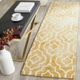 thumbnail image 1 of Safavieh Dip Dye Lairos Distressed Wool Runner Rug, Gold/Ivory, 2'3" x 8', 1 of 8