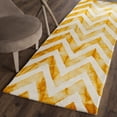 thumbnail image 1 of Safavieh Dip Dye Lara Distressed Wool Runner Rug, Ivory/Gold, 2'3" x 10', 1 of 8