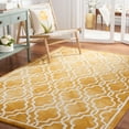 thumbnail image 1 of Safavieh Dip Dye Leighton Geometric Wool Area Rug, Gold/Ivory, 6' x 9', 1 of 11