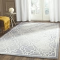 thumbnail image 1 of Safavieh Dip Dye Leighton Geometric Wool Area Rug, Gray/Ivory, 6' x 9', 1 of 9