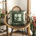 thumbnail image 1 of SAFAVIEH Dip Dye Patch Pillow Set of 2 Cilantro, 1 of 4