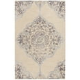 thumbnail image 1 of SAFAVIEH Dip Dye Peregrine Floral Wool Area Rug, Beige/Blue, 5' x 8', 1 of 10
