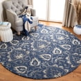 thumbnail image 1 of Safavieh Dip Dye Riagan Floral Area Rug, Navy/Gray, 7' x 7' Round, 1 of 8