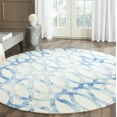 thumbnail image 1 of Safavieh Dip Dye Rosanne Distressed Area Rug, Ivory/Blue, 5' x 5' Round, 1 of 8