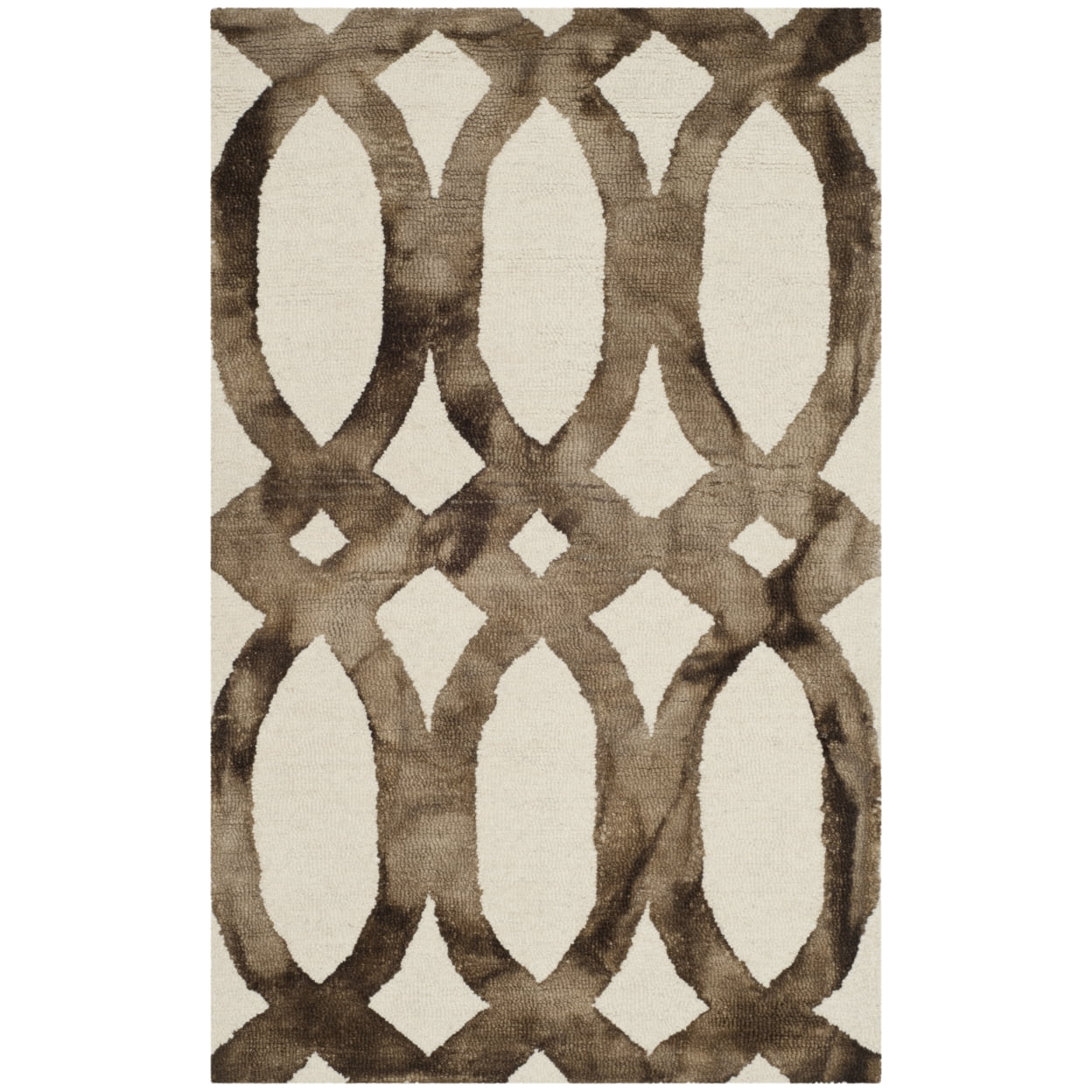 Ivory Elegance 30'' Square Hand-Tufted Wool Accent Rug