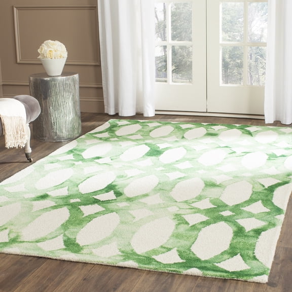 Safavieh Dip Dye Rosanne Distressed Area Rug, Ivory/Green, 2' x 3'