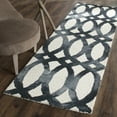 thumbnail image 1 of Safavieh Dip Dye Rosanne Distressed Runner Rug, Ivory/Graphite, 2'3" x 8', 1 of 7