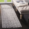 thumbnail image 1 of Safavieh Dip Dye Saffron Damask Wool Runner Rug, Gray, 2'3" x 8', 1 of 9