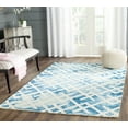 thumbnail image 1 of Safavieh Dip Dye Seanna Distressed Area Rug, Blue/Ivory, 7' x 7' Square, 1 of 7