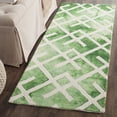 thumbnail image 1 of Safavieh Dip Dye Seanna Distressed Runner Rug, Green/Ivory, 2'3" x 6', 1 of 10