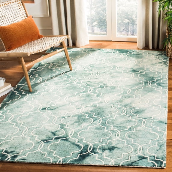 Safavieh Dip Dye Shelagh Geometric Area Rug, Green/Ivory, 2' x 3'