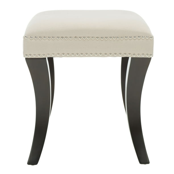 SAFAVIEH Diva Tufted Ottoman Taupe