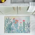 thumbnail image 1 of Safavieh Door And Kitchen Mat Cailyn Floral Polyester Machine Washable Area Rug, Fuchsia/Turquoise, 3' x 5', 1 of 12