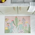 thumbnail image 1 of Safavieh Door And Kitchen Mat Dayna Floral Polyester Machine Washable Area Rug, Pink/Green, 2'3" x 3'9", 1 of 12
