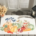 thumbnail image 1 of Safavieh Door and Kitchen Mat Sylvanus Happy Harvest Machine Washable Area Rug, Beige/Orange, 2' x 3', 1 of 6