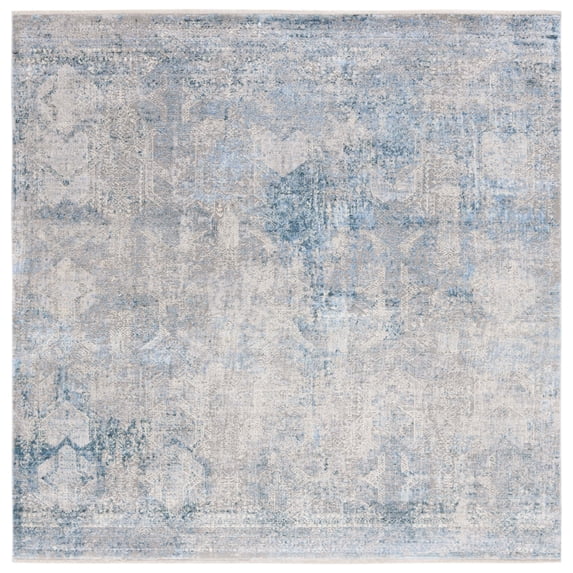 SAFAVIEH Dream Antilla Abstract Area Rug, Grey/Blue, 6'7" x 6'7" Square