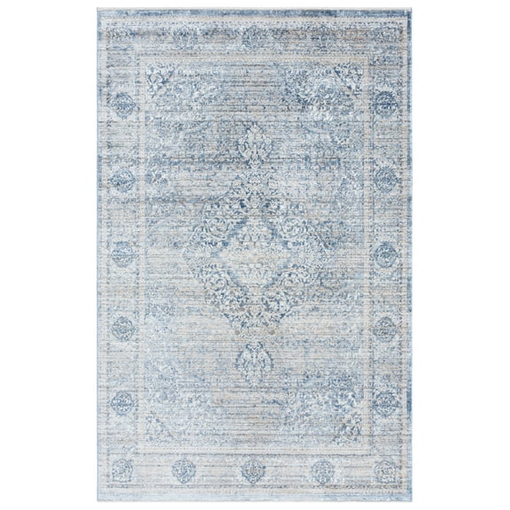 SAFAVIEH Dream Avalon Floral Area Rug, Grey/Turquoise, 10' x 14'