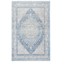 SAFAVIEH Dream Cromwell Floral Area Rug, Navy/Grey, 8' x 10'