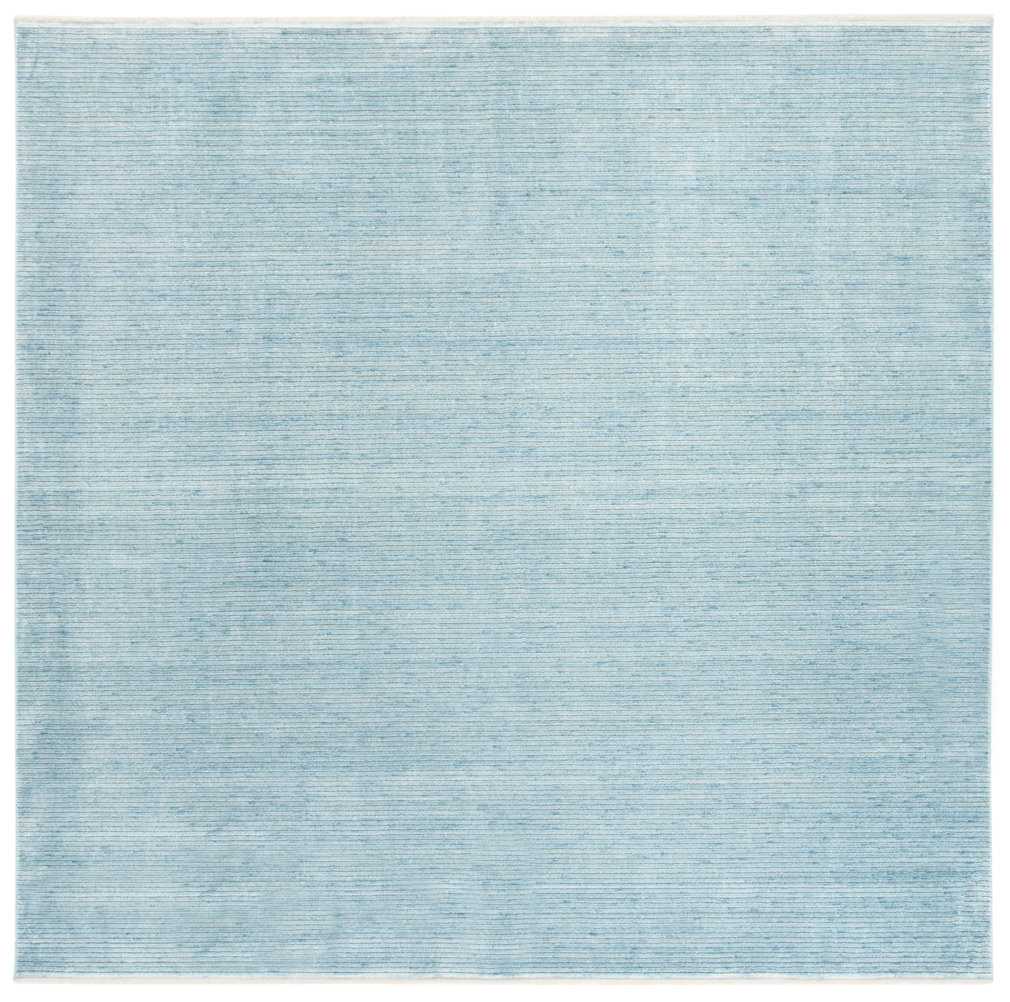 Turquoise and Grey Abstract Round Wool Area Rug