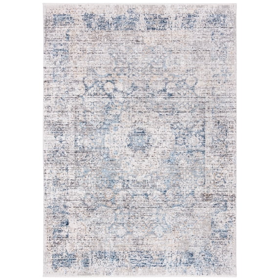 SAFAVIEH Dream Elisa Abstract Area Rug, Grey/Blue, 4' x 6'