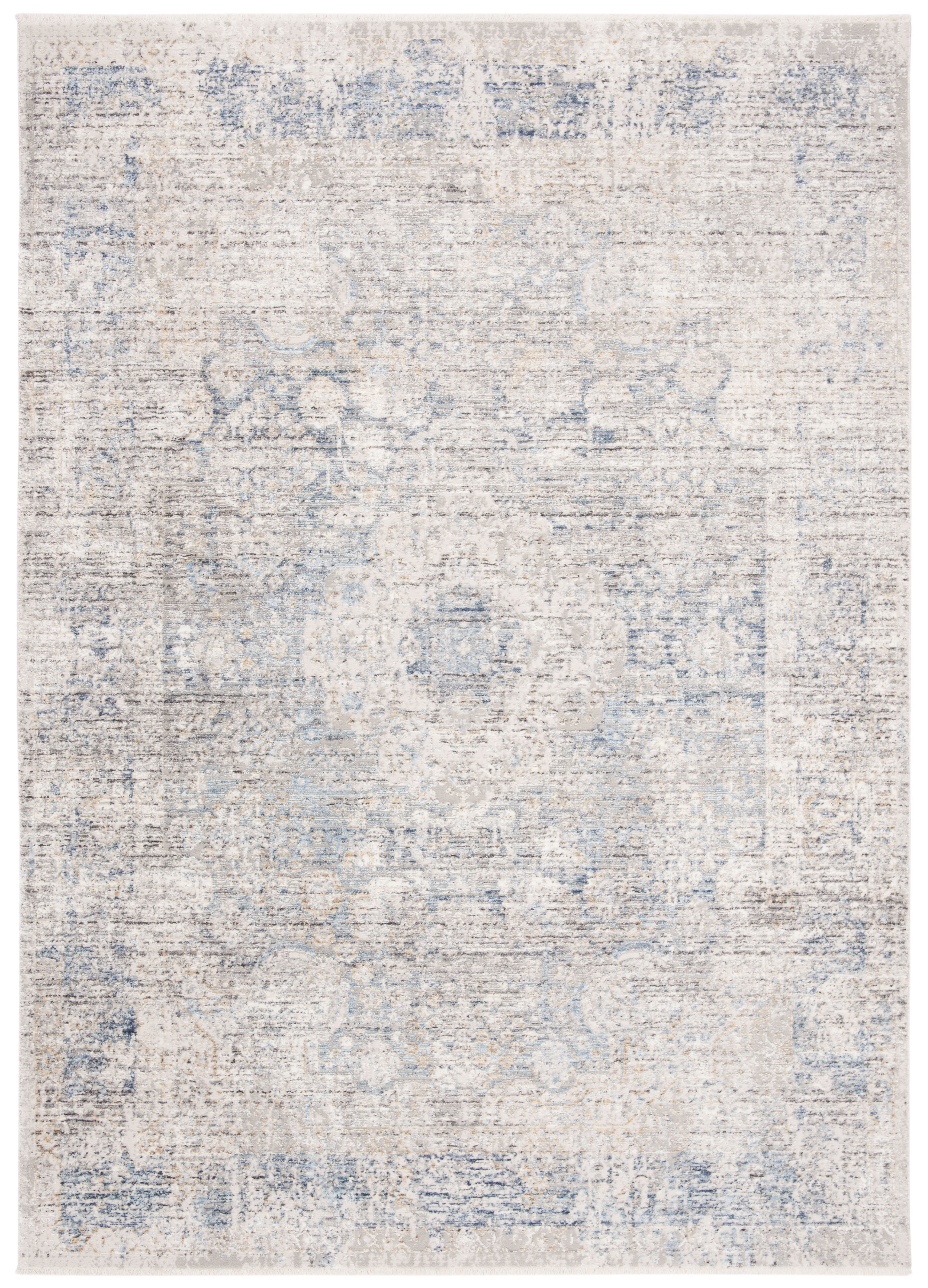 SAFAVIEH Dream Elisa Abstract Area Rug, Grey/Blue, 5' x 8'