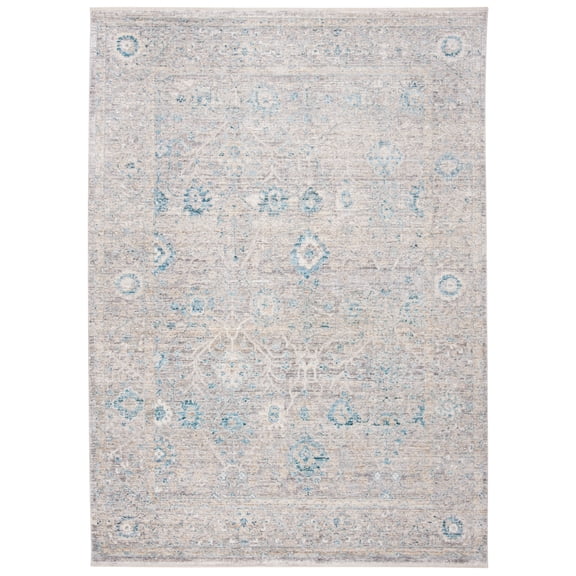 SAFAVIEH Dream Giles Floral Area Rug, Grey/Blue, 2'6" x 4'