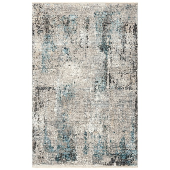 SAFAVIEH Dream Hamilton Abstract Area Rug, Grey/Blue, 2'6" x 4'
