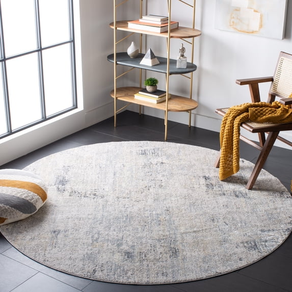 Safavieh Dream Isidor Abstract Area Rug, Gray/Green, 6'7" x 6'7" Round