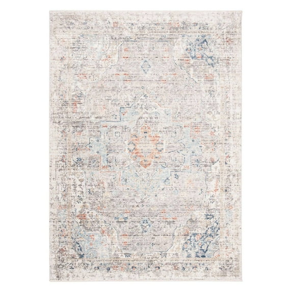 SAFAVIEH Dream Jefferson Abstract Runner Rug, Grey/Multi, 2' x 8'