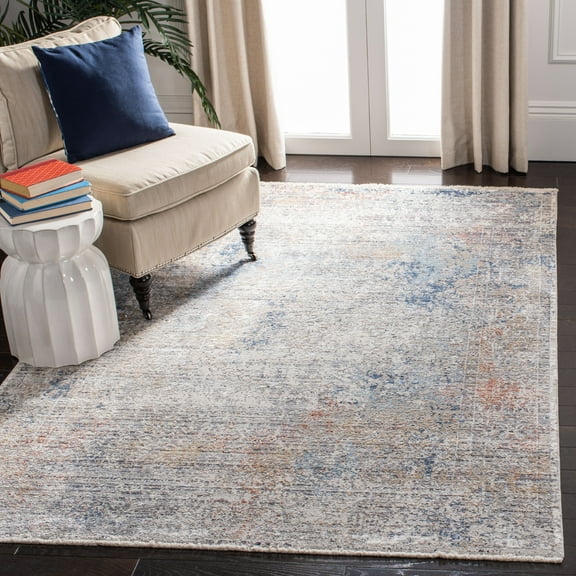 SAFAVIEH Dream Jessamine Distressed Area Rug, Grey/Blue, 5' x 8'