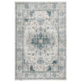 thumbnail image 1 of SAFAVIEH Dream Laraine Floral Polyester Area Rug, Ivory/Navy, 4' x 6', 1 of 8