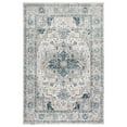 thumbnail image 1 of SAFAVIEH Dream Laraine Floral Polyester Area Rug, Ivory/Navy, 5' x 8', 1 of 10