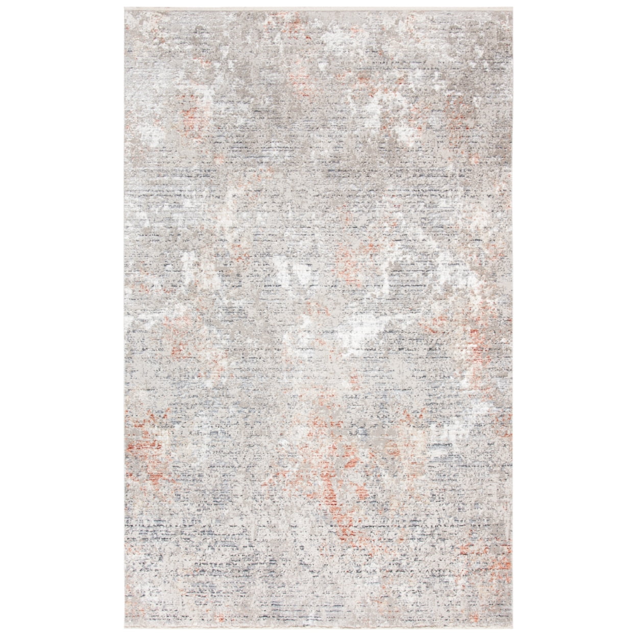 Dream 6'7" Square Gray Wool and Viscose Area Rug